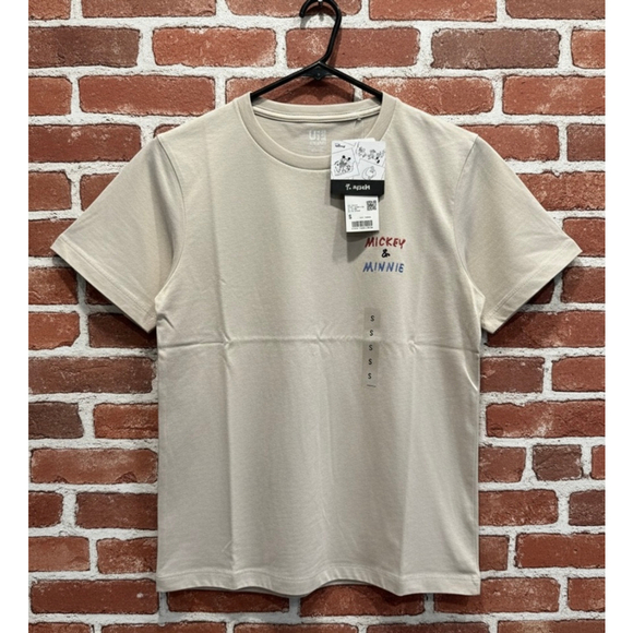 Uniqlo UT Disney Yu Nagaba Tops - Women's Uniqlo UT Disney Yu Nagaba Mickey Minnie tee beige